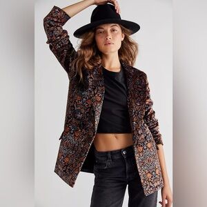 Free People Ashby Velvet Blazer